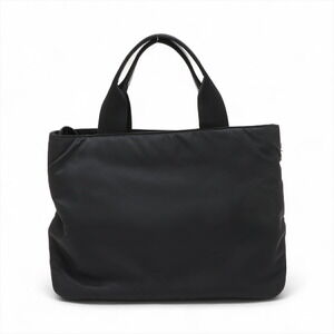 Prada Tessuto Black Leather Handbag Nylon